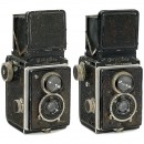 两台早期的禄莱 Rolleiflex TLR 相机