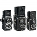 禄莱 Rolleiflex Standard 和 2台 Baby Rolleiflex TLR
