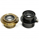 蔡司 Anastigmat 105 mm 和金色 Tessar 15 cm