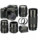 Pentax 6ⅹ7 全套, 带4个镜头