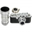 莱卡 Leica IIIa (Model G) 及3支镜头, 1938