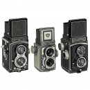 3台Rolleiflex  以及 Rolleicord 相机