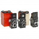2 x Ikoflex and 1 x Yashica-D