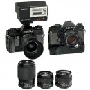 4个Zeiss镜头for Contax RTS和附件
