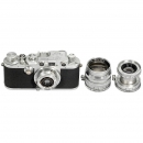 Leica IIIc 和3 个镜头盖, 1946年