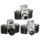 爱克山泰相机三台 3 x Exakta