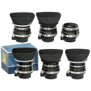 6支不同的爱克山泰镜头6 Mixed Exakta Lenses 35 mm