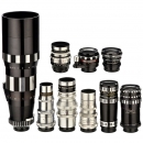 9支爱克山泰专用28到400mm镜头 9 Lenses for Exakta from 28 to 400 mm