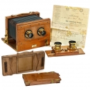 Stereoskop Camera 9 x 18 cm立体照相机,莱比锡Grundmann公司制造, 带原装票据1. März