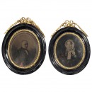 2张罕见的绒板摄影法照片, 1853–60
