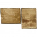 2张蜡纸材质的正片, 约1851–60年