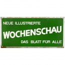 Neue Illustrierte Wochenschau搪瓷广告招牌   1950年前后
