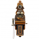 L. M. Ericsson 早期的挂式话机, 1890 (!)