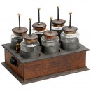 莱顿瓶电池 (Battery of 6 Leiden Jars)
