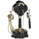 罕见的法国台式电话机Bailleux, 1906年