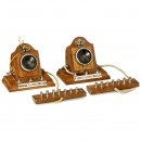 1对王室使用的电话机Mildé, 约1895年