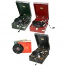 3台箱式唱片留声机Telefunken, 约1935年
