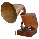 英国喇叭形唱片留声机EMG  Mark IX, 约1930年