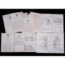 不同国家的早期的专利证书9张 1883-1949