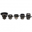 5 Cooke Movie Lenses for Arriflex 35 ST, c. 1975