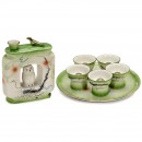 Sake Set with Erotic Motifs