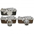 2 x Leica IIIa and 1 x IIIc
