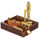 Rare English Chest Compound Monocular Microscope by Dollond, c. 
