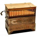 8-Air Harmonipan Barrel Organ by Franz Bergmann, 1910