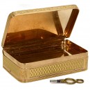 Fine 18-Carat Gold Musical Snuff Box by Jean-Georges Reymond, c.
