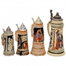 4 Musical Beer Steins