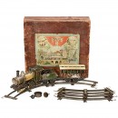 Early Carette Live Steam Train Set Gauge I, c. 1890