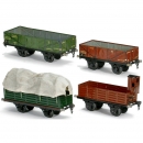 4 Gauge I Freight Wagons by Märklin, c. 1930