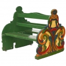 Double-Sided Bench from a Fairground Carousel, c. 1900