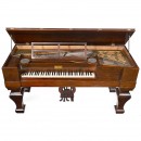 American Grand Piano with Organ, c. 1860