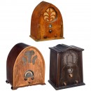 3 American Valve Radios, c. 1931