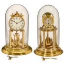 2 German Torsion Pendulum Clock, c. 1920