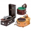 2 Toy and 1 Portable Gramophones, 1925 onwards