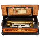 Harp Harmonie Piccolo Musical Box with New York Label, c. 1890