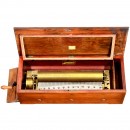 Rare Key-Wind Grand Format Forte Piano Musical Box by Nicole Frè
