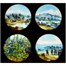 4 Large Lantern Slides 7 x 11 2/5 in. by Krüss, Hamburg