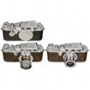 2 x Leica IIIa and 1 x IIIc