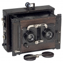 Goerz Ango Stereo 9 x 14 with Anschütz Shutter, c. 1905
