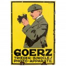 Goerz Enamel Advertising Sign, c. 1915