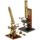 2 Brass Compound Microscopes