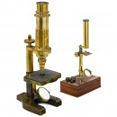 2 Brass Compound Microscopes