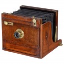 English Stereo Camera for Sliding Lens Board, c. 1880
