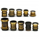 10 Brass Landscape Lenses, c. 1880–1910