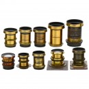10 Brass Lenses, c. 1880–1900