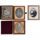 1 Daguerreotype and 3 Ambrotypes