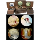 22 Wood-Framed Magic Lantern Slides